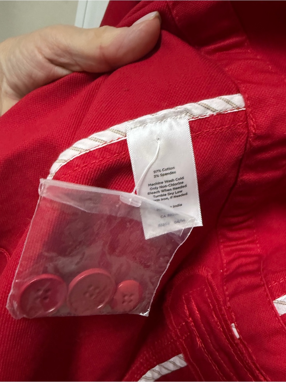 Talbots Red Utility Field Jacket - Picture 3 of 4
